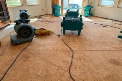 Water damage and fire damage restoration service.